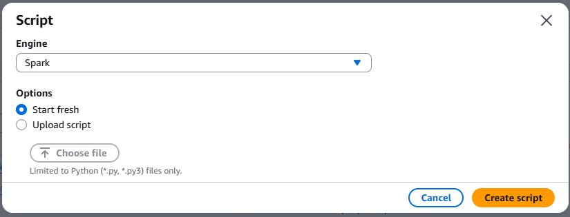 script editor type