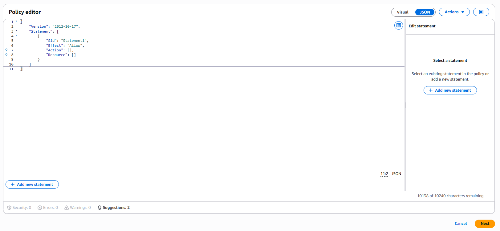 inline policy