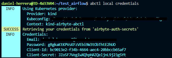 Airbyte Credentials