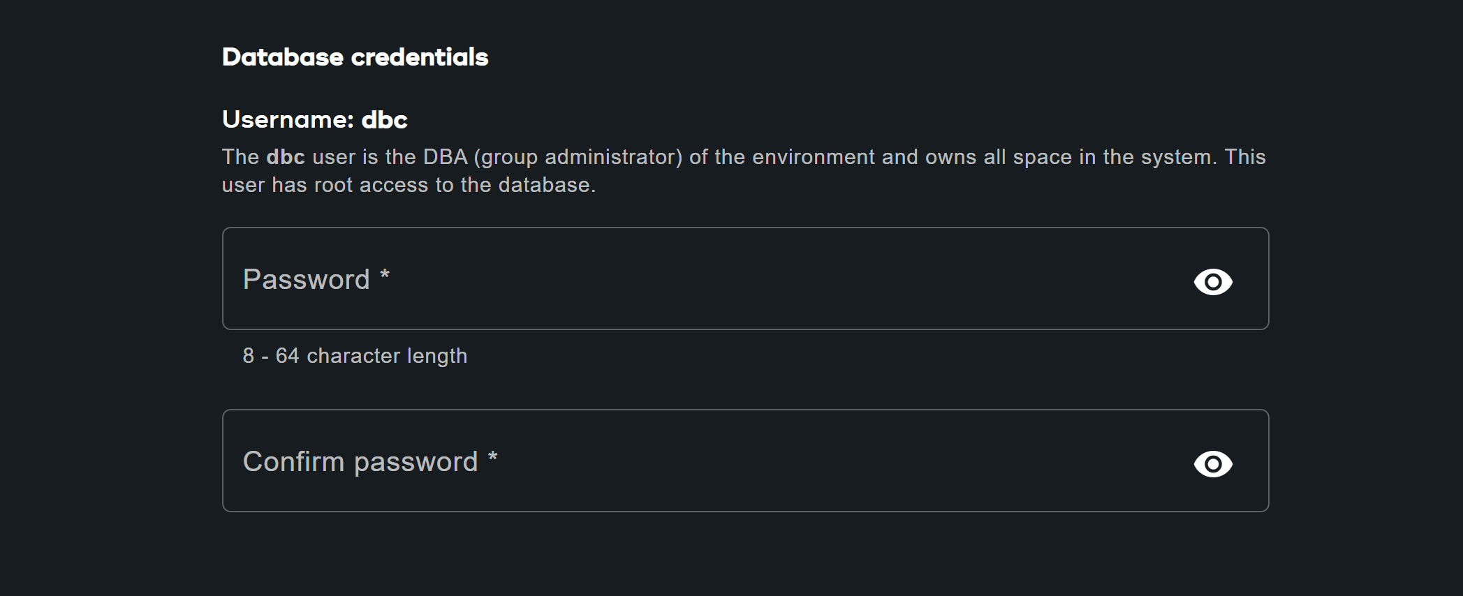 Primary cluster configuration