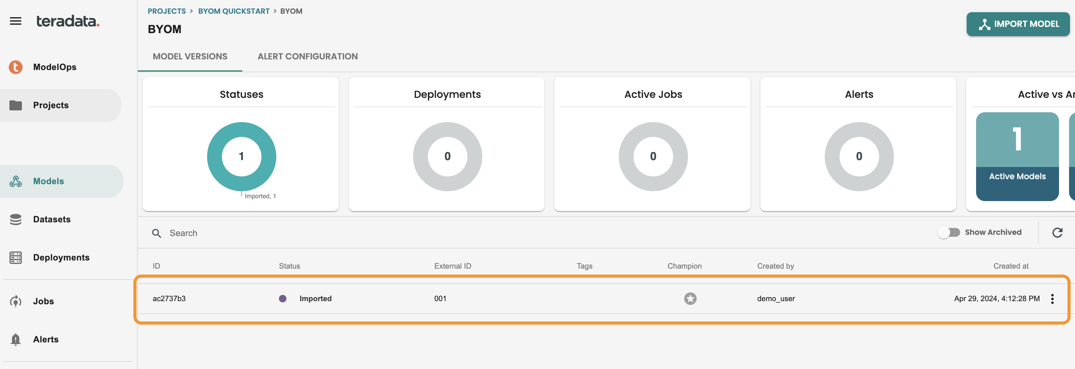 ModelOps lifecycle