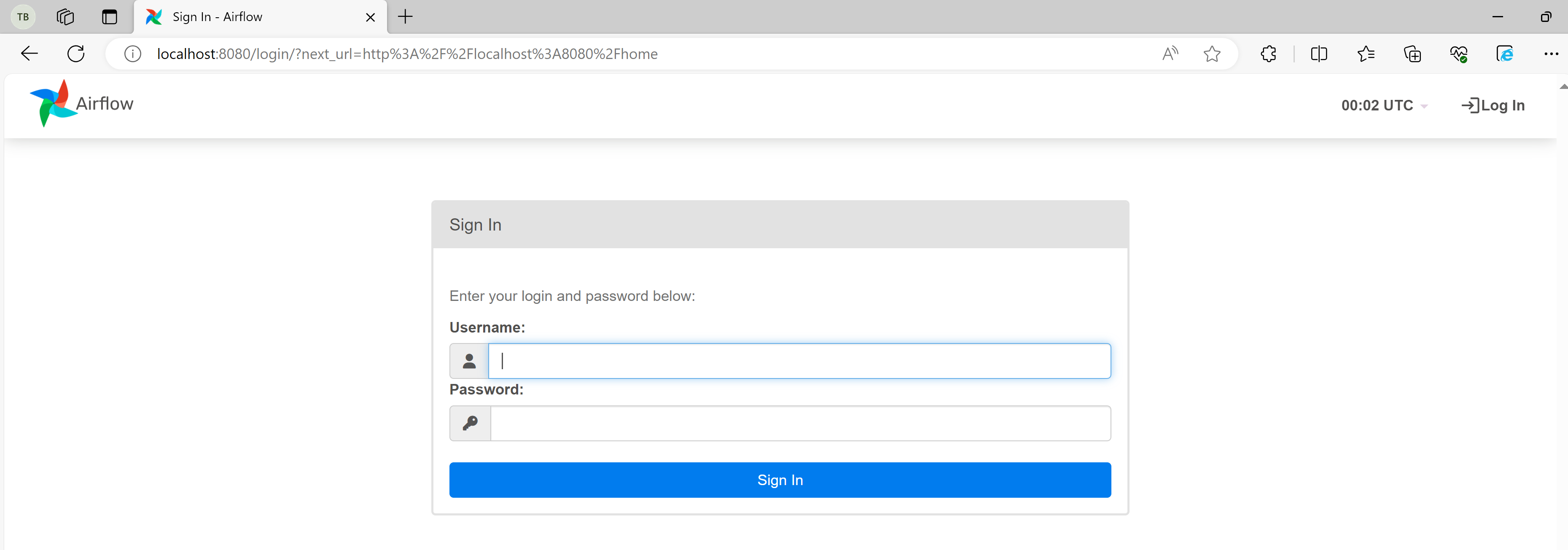 Airflow login
