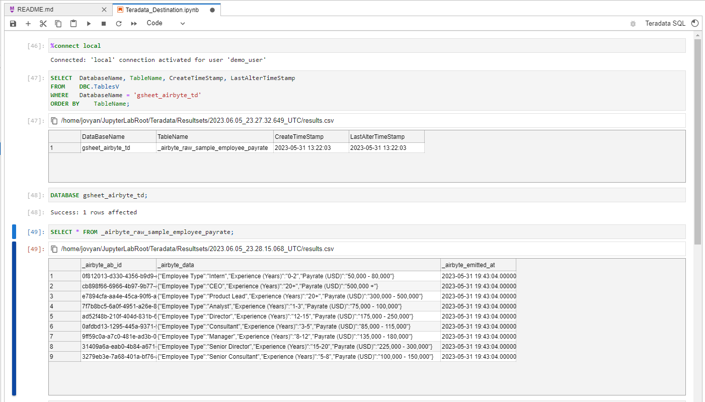 Data Sync Validation in Teradata