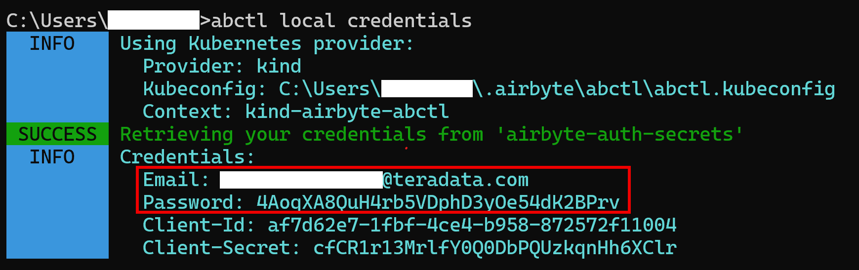 Airbyte Credentials