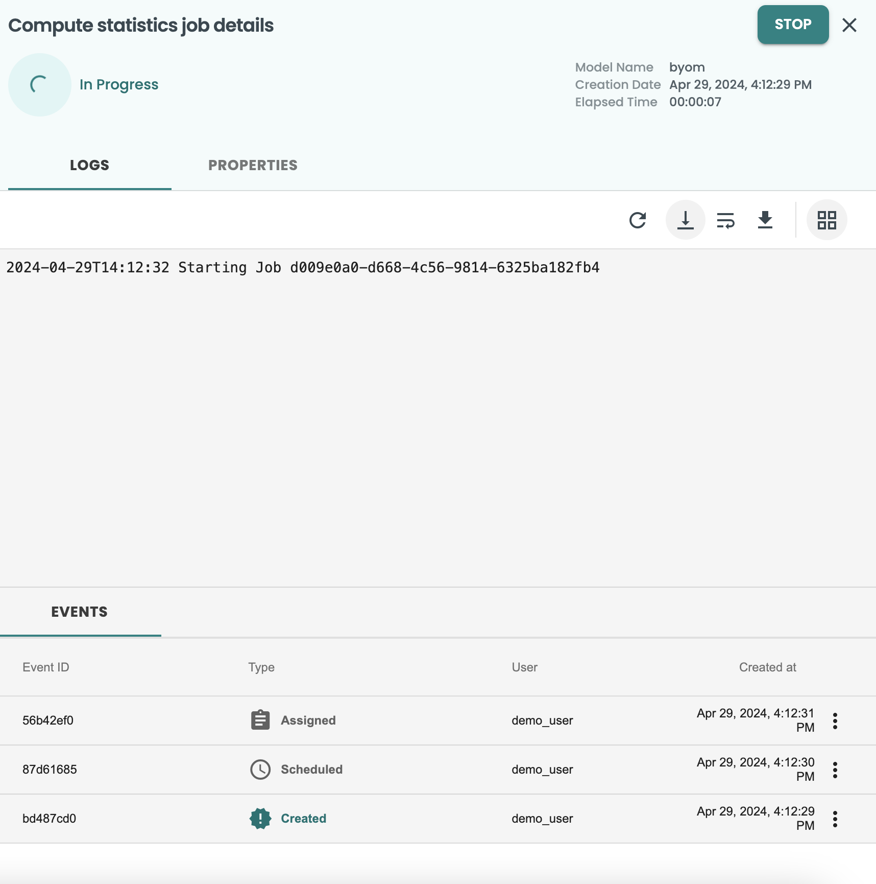 ModelOps monitoring save